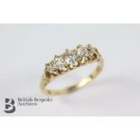 Antique 18ct Yellow Gold Diamond Ring