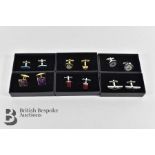 Collection of Boxed and Unused Classic Car Owners Cufflink's