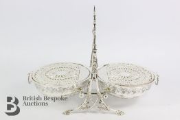 20th Century Silver Plated Muffin Dish