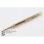 9ct Gold Telescopic Pencil