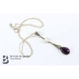 Amethyst Pendant Necklace