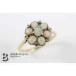 18ct Opal and Diamond Ring