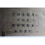 Original Suffragette protest flag