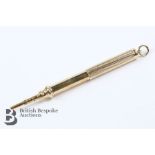 9ct Gold Telescopic Pencil