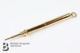 9ct Gold Telescopic Pencil