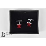 Boxed Classic Rolls Royce Red Enamel Cufflinks