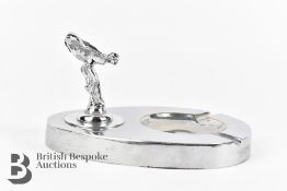 Rolls Royce Chrome Plated Spirit of Ecstasy Mascot Showroom Ashtray