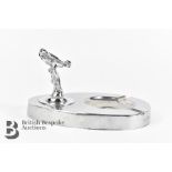 Rolls Royce Chrome Plated Spirit of Ecstasy Mascot Showroom Ashtray