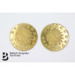 1876 American Gold India Head Gold Quarter Dollar Token