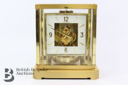 Jaeger-Le-Coultre Gilt Brass Atmos Perpetuelle Mantel Clock