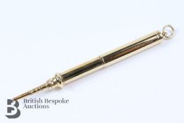 9ct Gold Telescopic Pencil,