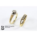 18ct Yellow Gold Three Stone Diamond Ring