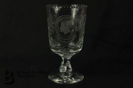 Webb Crystal Commemorative Vase