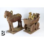 Dorothy Pennicott - Shire horse and Rag and Bone Man Cart