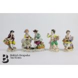 Pair of 19th Century Meissen Porcelain Figurines