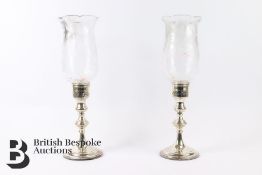 Pair of Silver Candle Holders