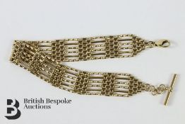 9ct Gold Gate Link Bracelet