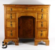 Ladies Walnut Kneehole Desk