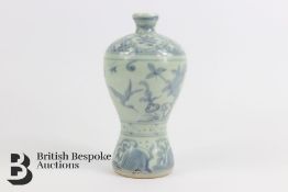 17th century Chinese Provincial Blue and White Vase