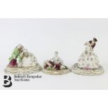 Three Luigi Fabris Porcelain Figurines