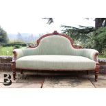 Victorian Walnut Framed Settee