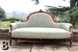 Victorian Walnut Framed Settee