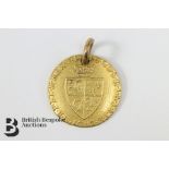 1787 Gold Shield Back Half Guinea