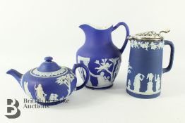 Collection of Cobalt Wedgwood China