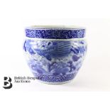 Chinese Blue and White Jardinière