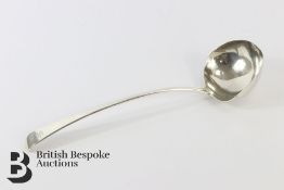 A Georgian Silver Soup Ladle