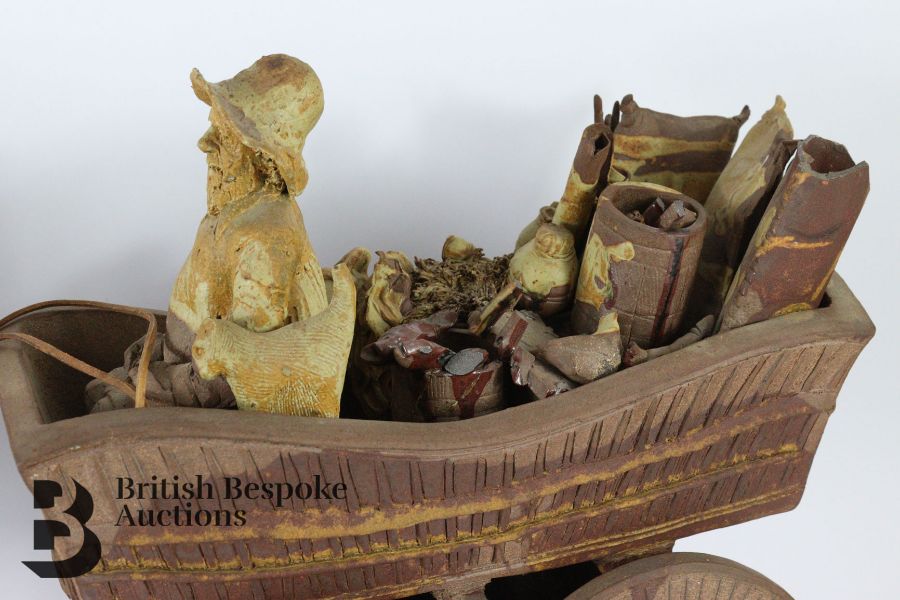 Dorothy Pennicott - Shire horse and Rag and Bone Man Cart - Image 4 of 4
