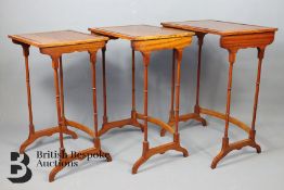 Nest of Three Satinwood Tables