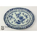 19th Century Chinese Blue and White Plate