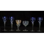 Four Finely Engraved Glasses