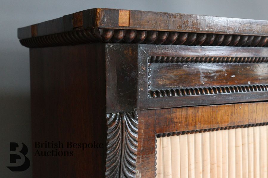 Early Victorian Rosewood Side Cabinet - Image 6 of 9