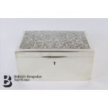 Edward VII Silver Table Cigar Box