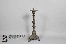 Antique Brass Altar Pricket