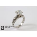 Platinum and Diamond Solitaire Dress Ring