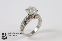 Platinum and Diamond Solitaire Dress Ring