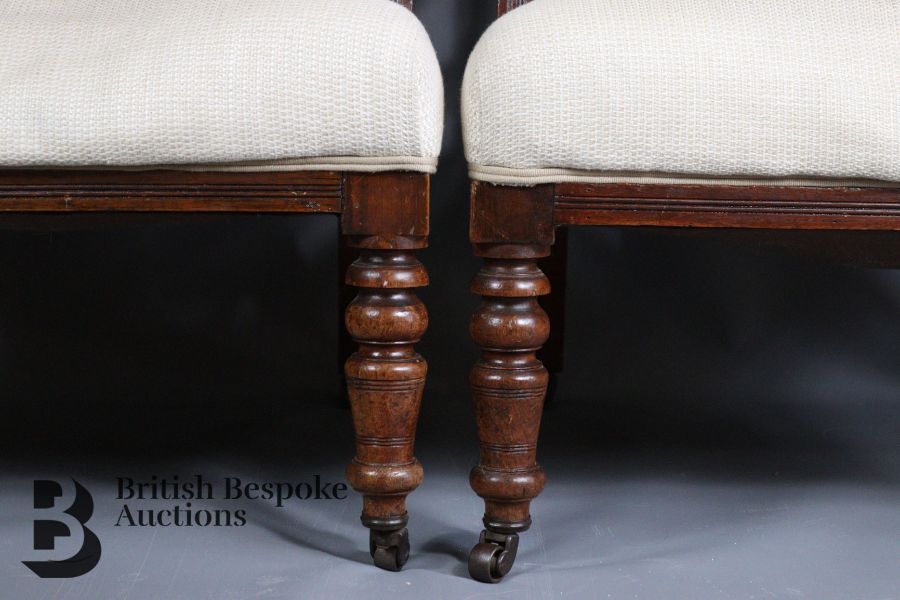 Pair of Late Victorian Mahogany Framed Arm Chairs - Image 4 of 8