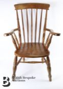 Near Pair of Pine Windsor Chair