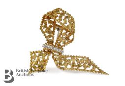 Cartier 18ct Gold and Diamond Brooch