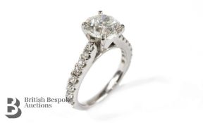 18ct White Gold 2ct Diamond Ring