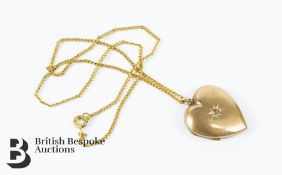 15ct Gold Heart-Shaped Locket