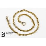 18ct Gold Fob Chain