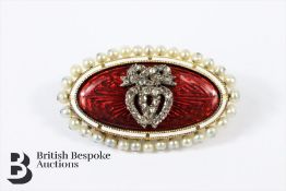 Victorian Oval Sweetheart Brooch