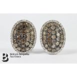 Pair of 18ct White Gold Diamond Earrings