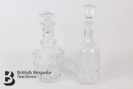 Two Large Decanters