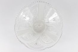 Large Cut Glass Fruit Bowl