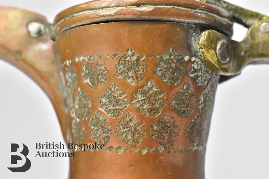 19th Century Islamic Copper Water Vessels - Image 5 of 6